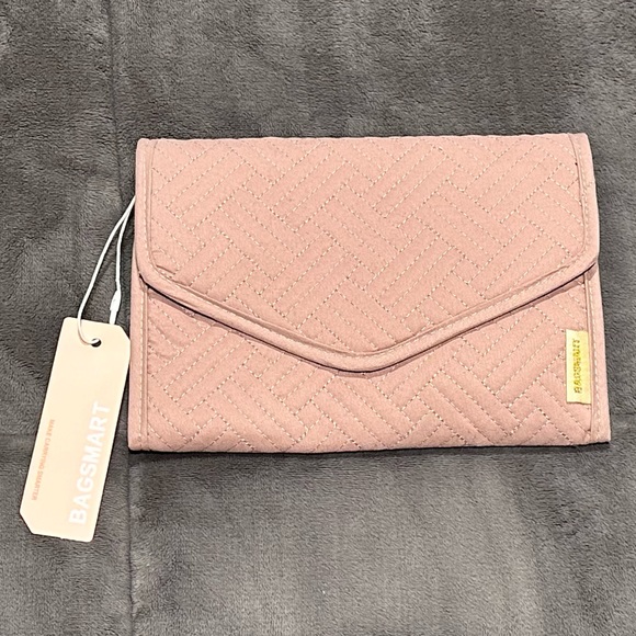 NWT BAGSMART Travel Jewelry Organizer Medium Soft pink - Picture 4 of 8